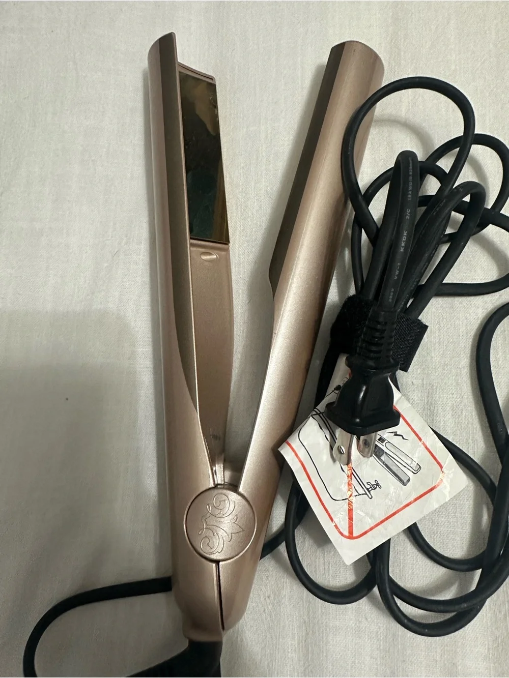 TYME Hair Straightener in Rose Gold and Black
